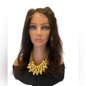 4x4 HD Closure 16”Human Hair loose Body Wave wig